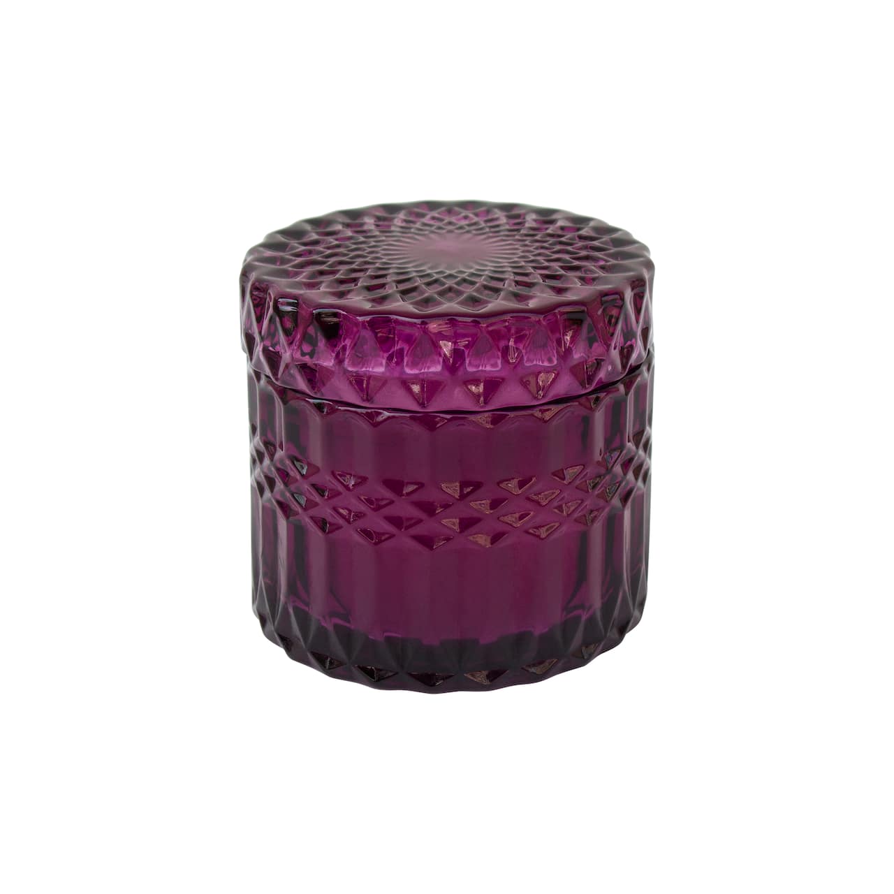 6oz. Ember Berry Scented Dark Purple Glass Candle